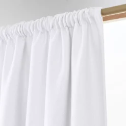 Tenda oscurante termica con passanti nsacosti (180 x 260 cm) Alba Bianco perla