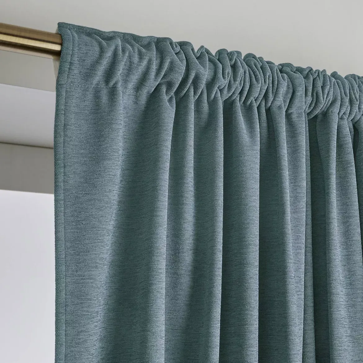 Tenda oscurante termica con passanti nascosti (140 x 240 cm) Minuit Grigio blu