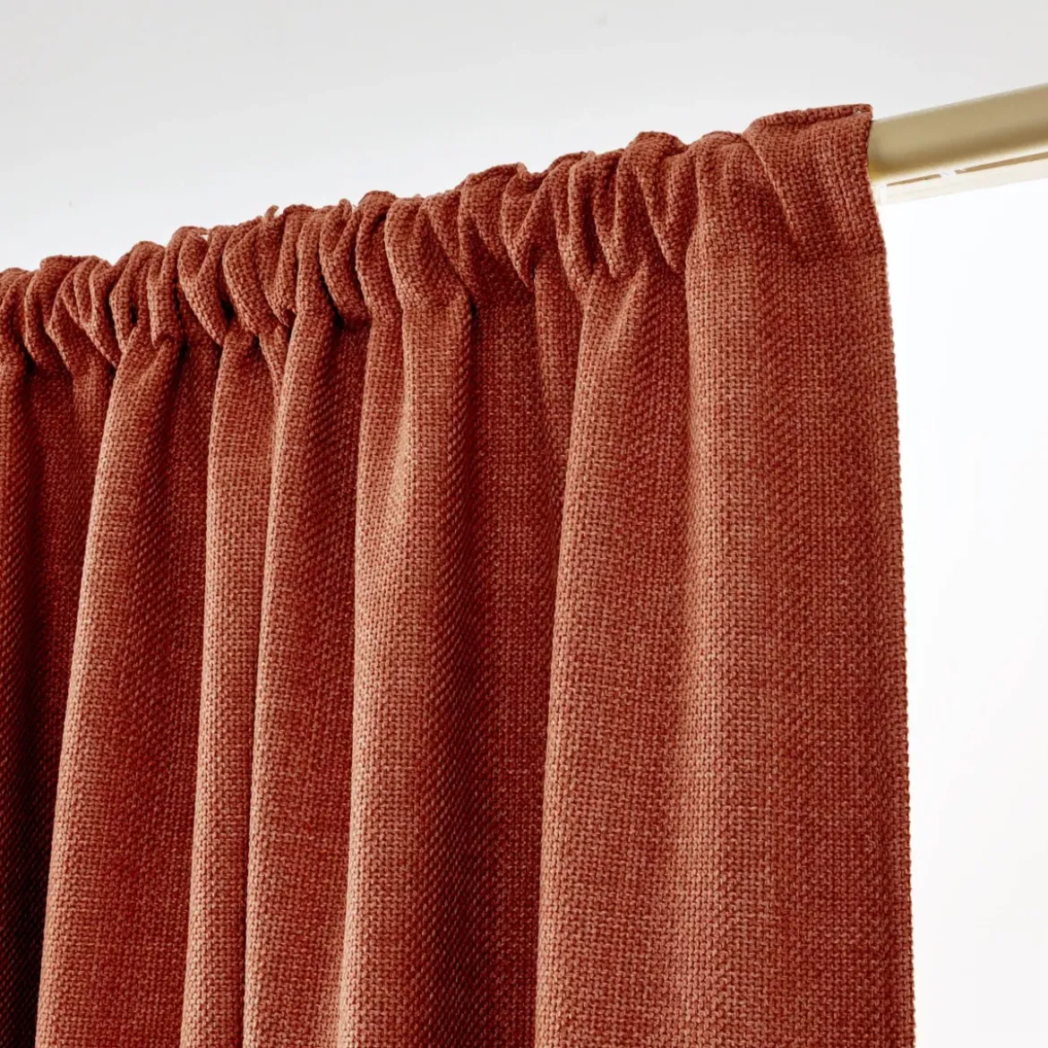Tenda oscurante termica con passanti nascosti (140 x 240 cm) Alba Terracotta