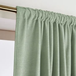 Tenda oscurante termica con passanti nascosti (140 x 240 cm) Minuit Verde kaki
