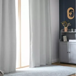 Tenda oscurante termica con passanti nascosti (180 x 260 cm) Alba Grigio