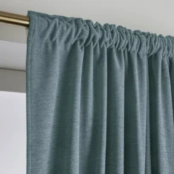 Tenda oscurante termica con passanti nascosti (280 x 240 cm) Minuit Grigio blu