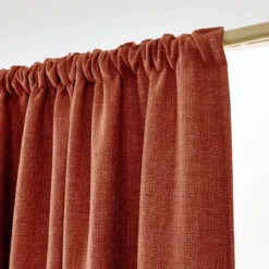 Tenda oscurante termica con passanti nascosti (180 x 260 cm) Alba Terracotta