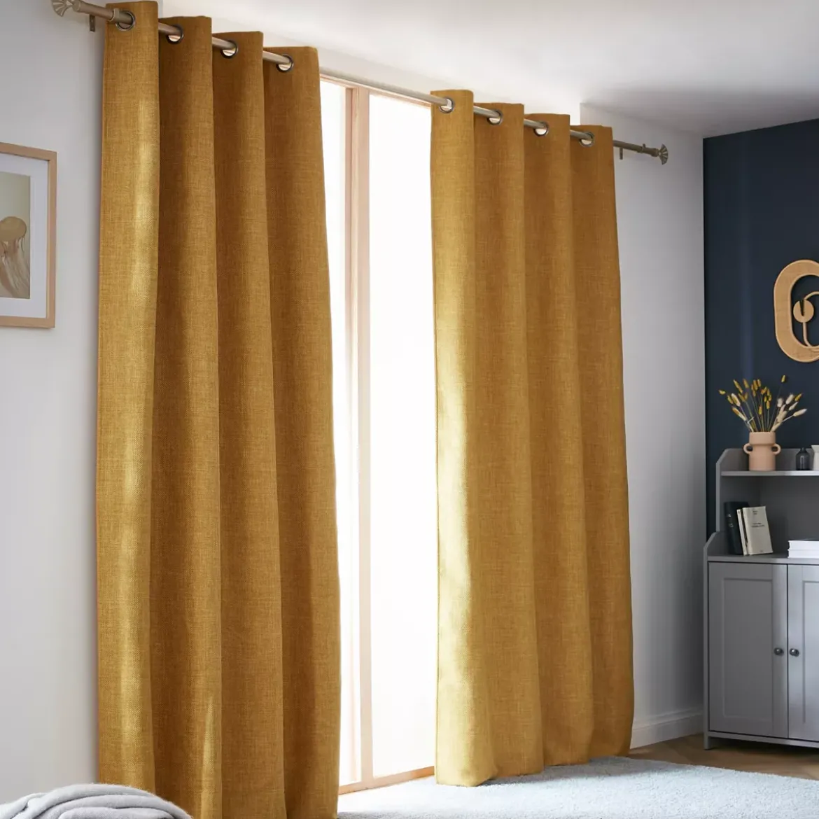Tenda oscurante termica (140 x 240 cm) Alba Giallo senape