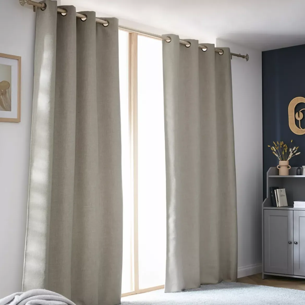 Tenda oscurante termica (140 x 280 cm) Alba Tortora