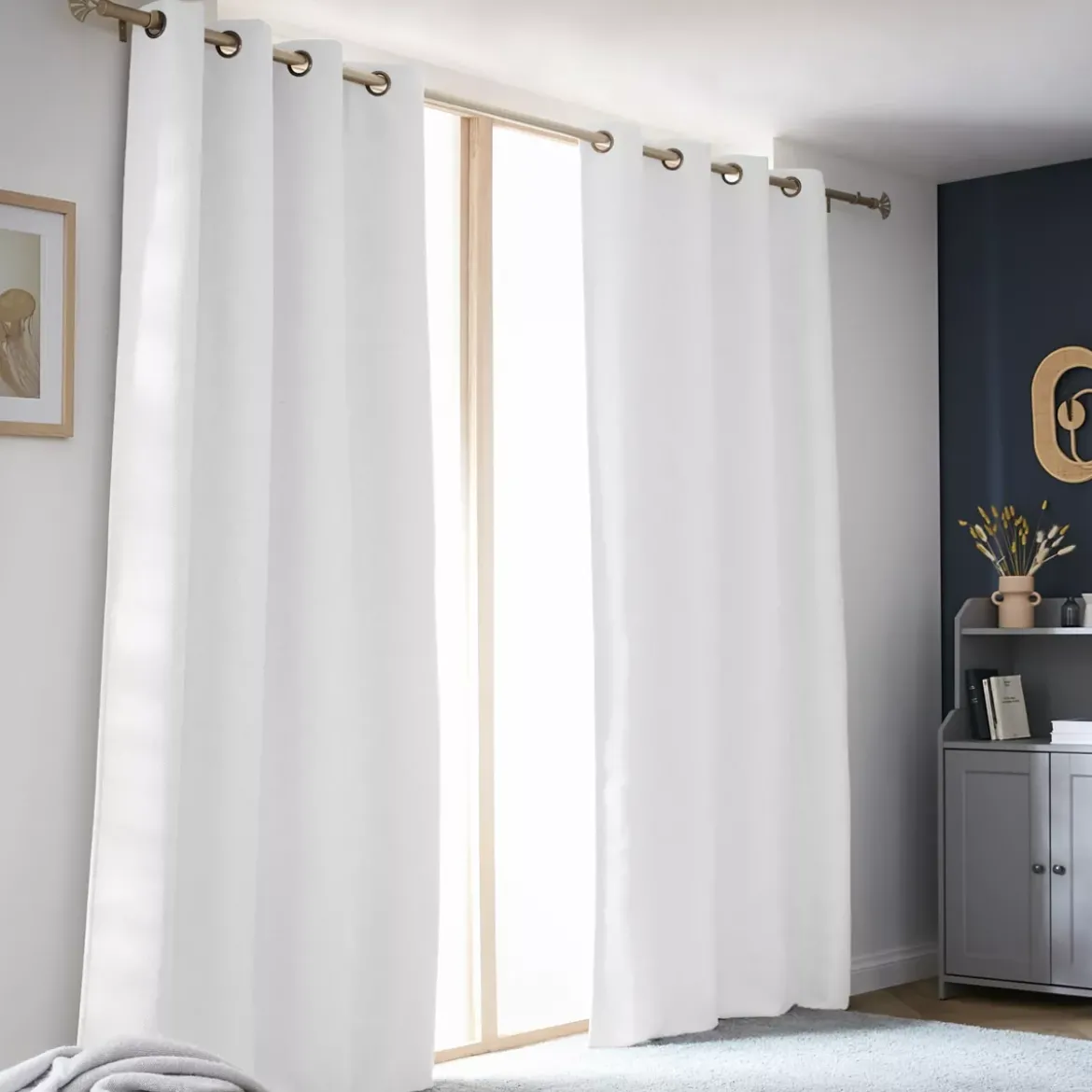 Tenda oscurante termica (140 x 280 cm) Alba Bianco perla