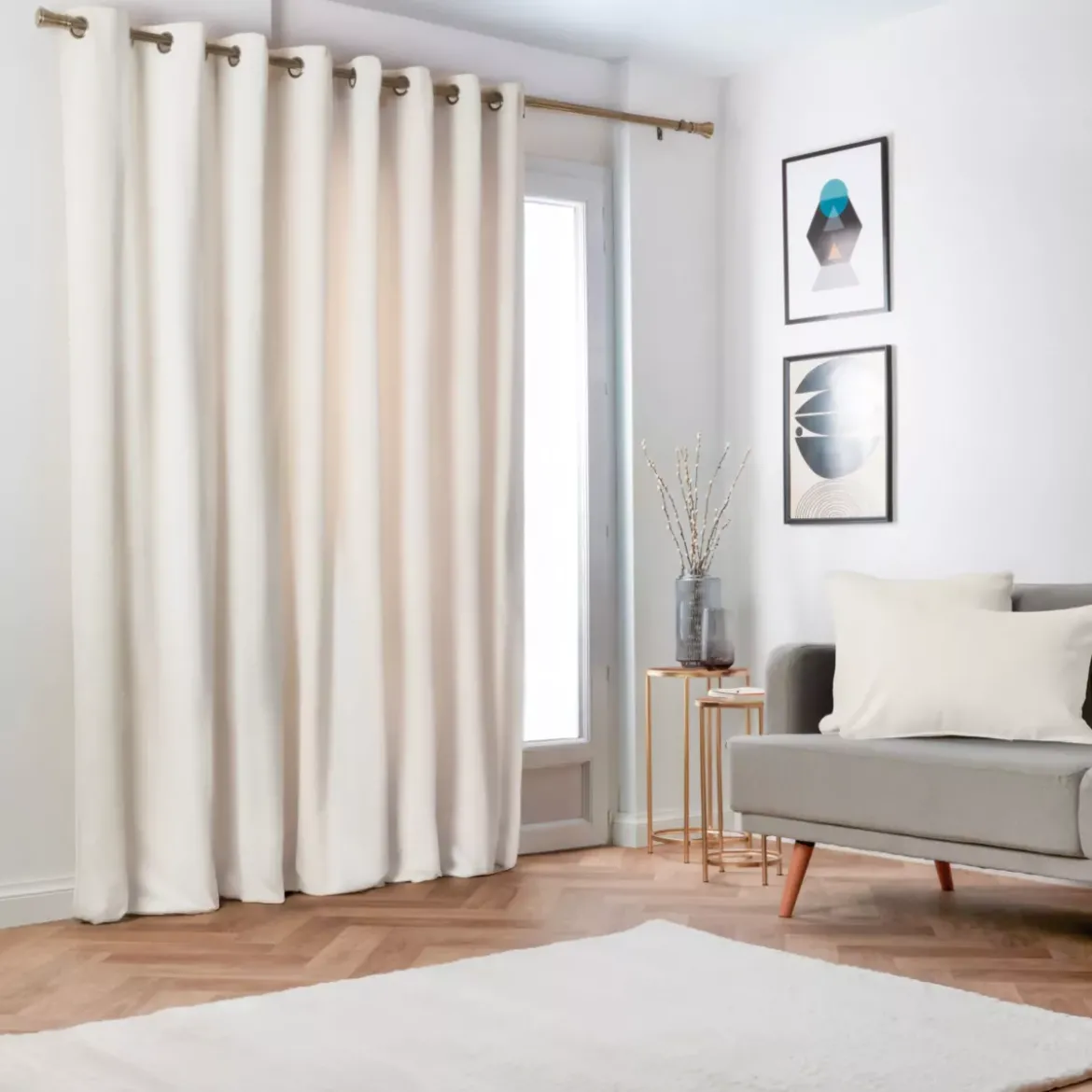 Tenda oscurante termica (280 x 240 cm) Minuit Sabbia beige