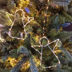 Tenda per albero Alt.2,10 m Bianco molto caldo 762 LED