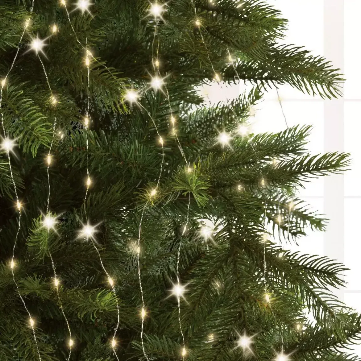 Tenda per albero Flashing light Alt. 2,10 m Bianco caldo 672 LED