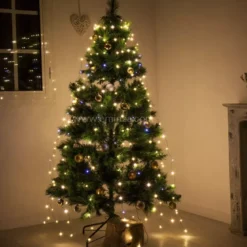 Tenda per albero Flashing light Alt. 2,10 m Bianco caldo 672 LED