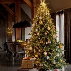 Tenda per albero Flashing light Alt. 2,40 m Bianco caldo 832 LED