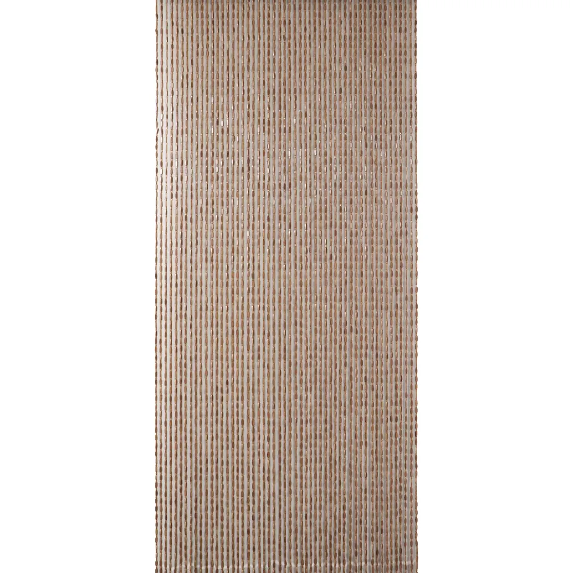Tenda per porta in perle di legno (90 x 200 cm) Perla Marrone