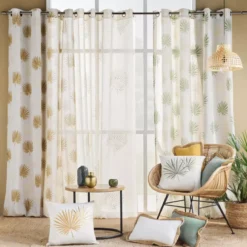 Tenda policotone (140 x 240 cm) Lotus Giallo ocra