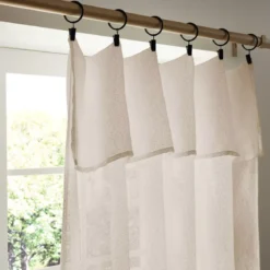Tenda regolabile bouclé (140 x 300 cm) Eliott Beige