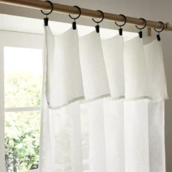Tenda regolabile bouclé (140 x max 300 cm) Eliott Avorio