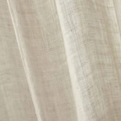 Tenda regolabile in lino lavato (140 x max 270 cm) Louise Beige