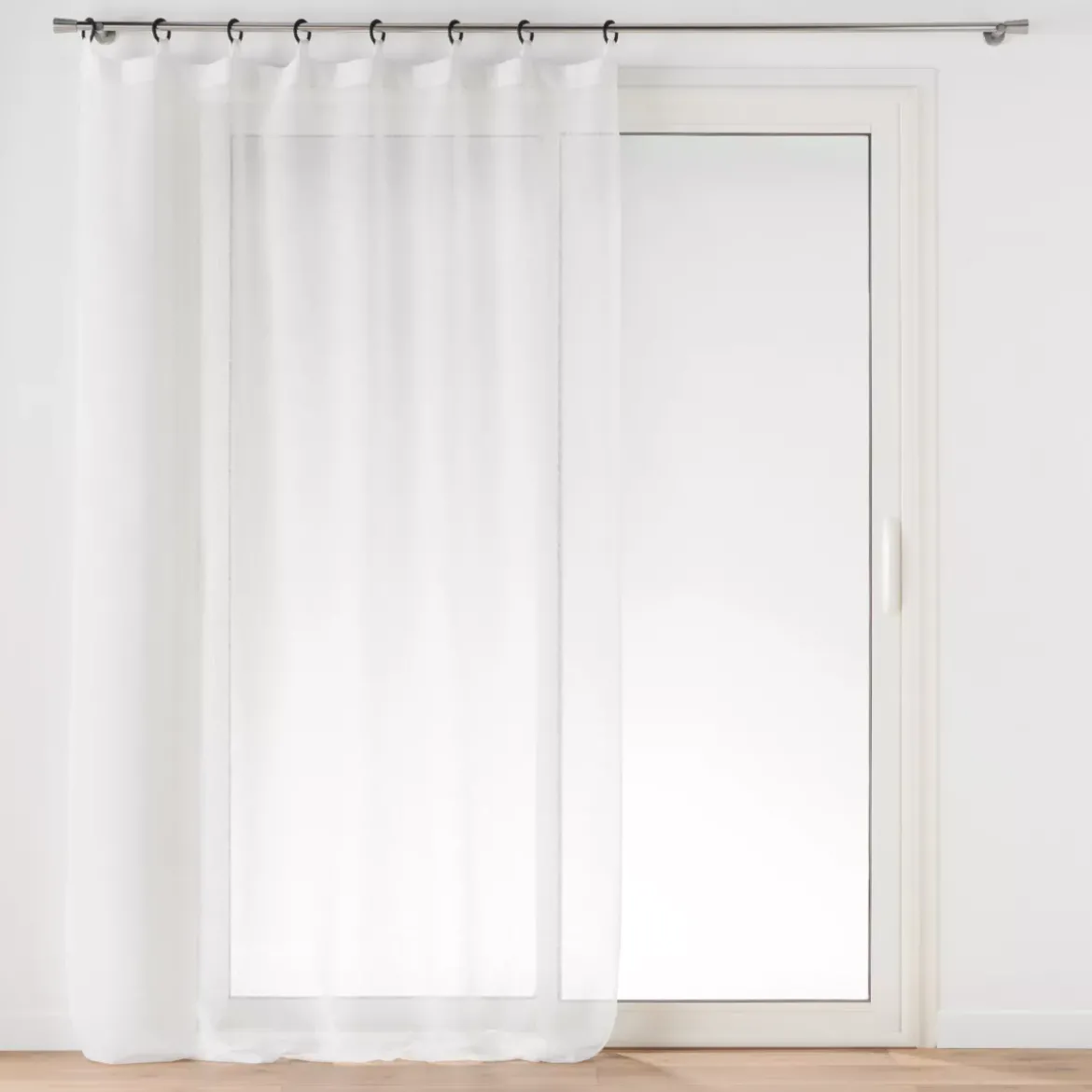 Tenda trasparente con occhielli (140 x 240 cm) Davina Bianca