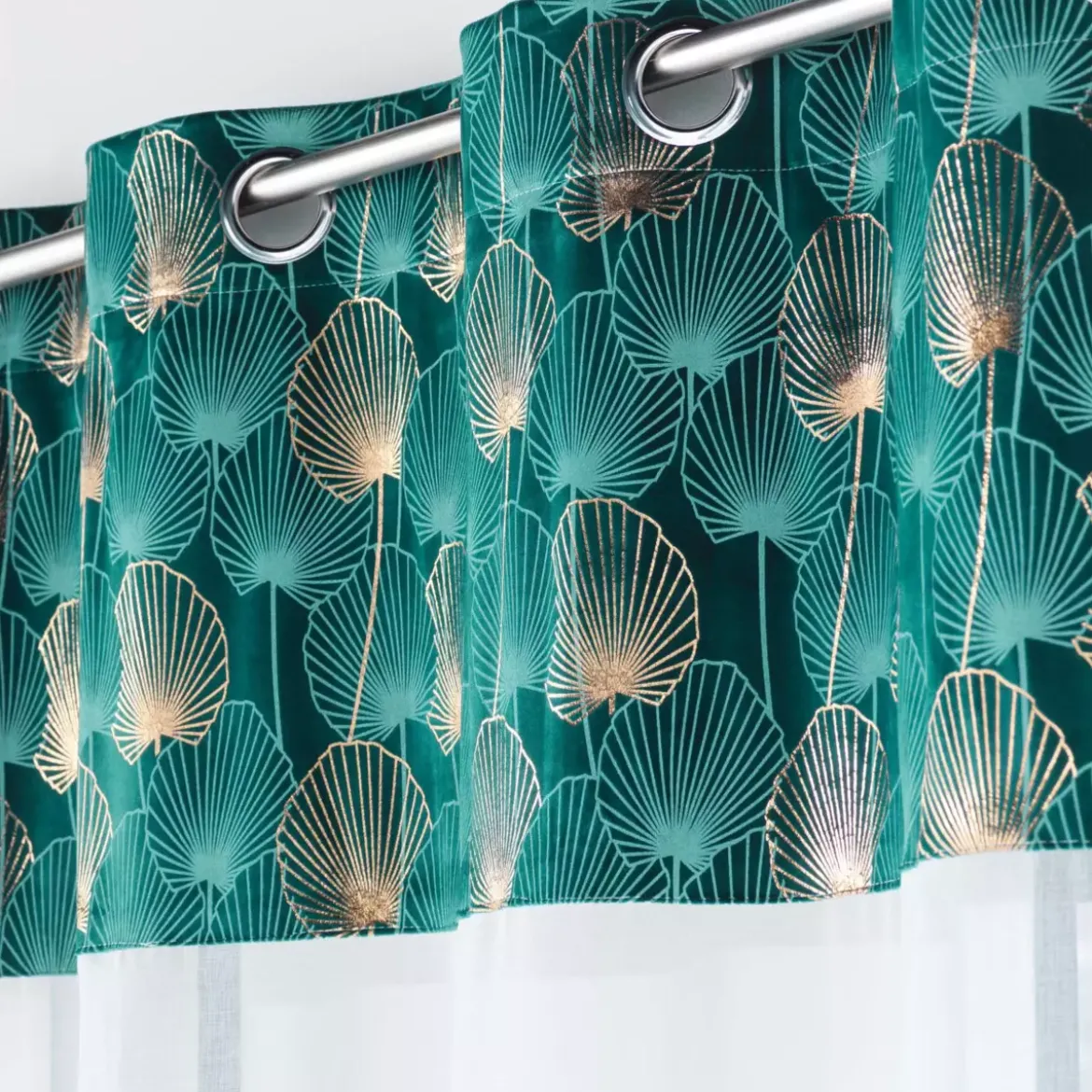 Tenda trasparente (140 x 240 cm) Clairine Verde smeraldo