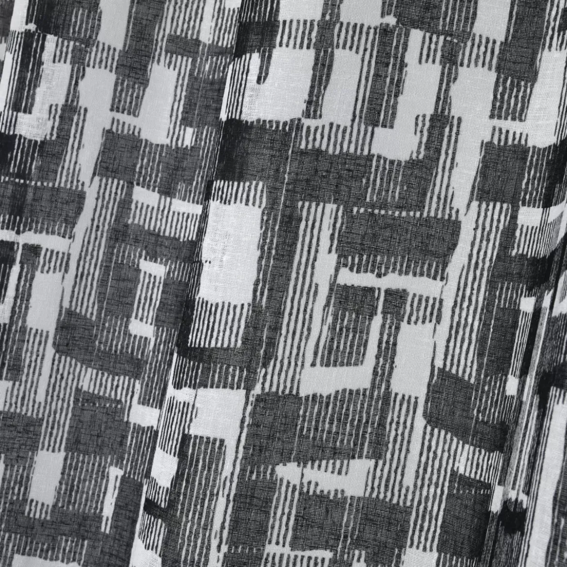 Tenda trasparente (140 x 260 cm) Linear Nero