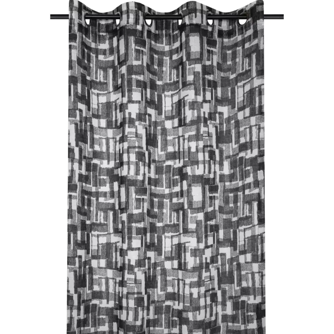 Tenda trasparente (140 x 260 cm) Linear Nero