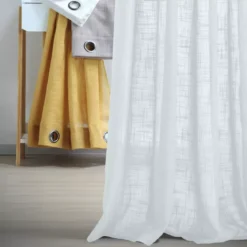 Tenda trasparente (135 x 260 cm) Ontario Bianco