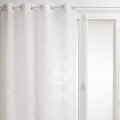 Tenda trasparente (140 x 240 cm) Salma Bianco