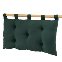 Testiera letto con cuscino garza di cotone (80 x 50 cm) Gaïa Verde abete