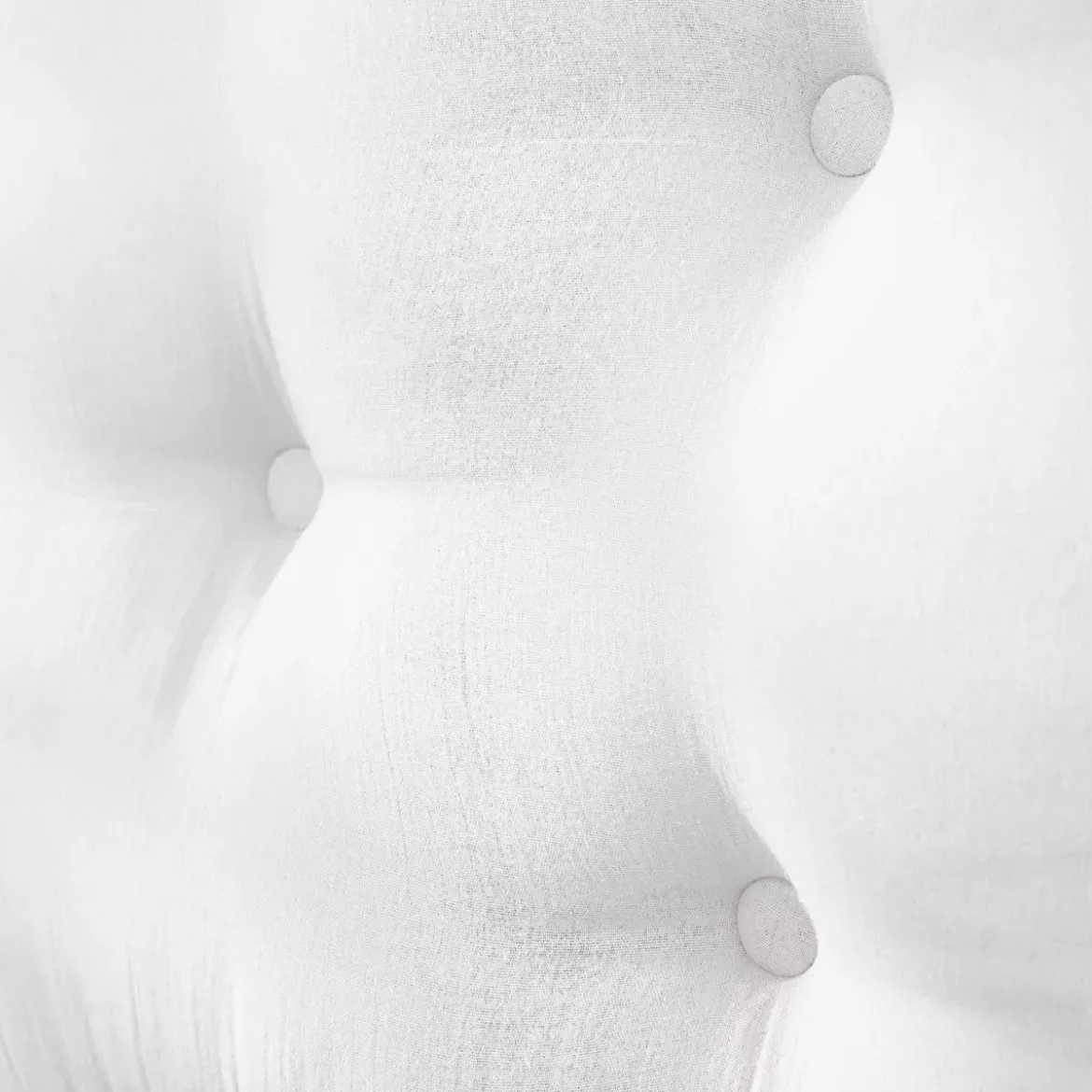 Testiera letto garza di cotone (80 x 50 cm) Gaïa Bianco chantilly