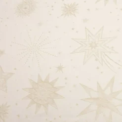 Tovaglia di Natale rettangolare (360 x 140 cm) Notte stellata Beige e dorato