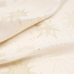 Tovaglia di Natale rettangolare (360 x 140 cm) Notte stellata Beige e dorato