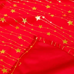 Tovaglia di Natale rettangolare (140 x 240 cm) Pioggia di stelle Rosso e dorato