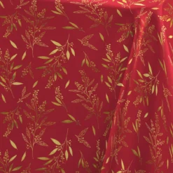Tovaglia di Natale rettangolare (140 x 240 cm) Naelle Rosso e oro