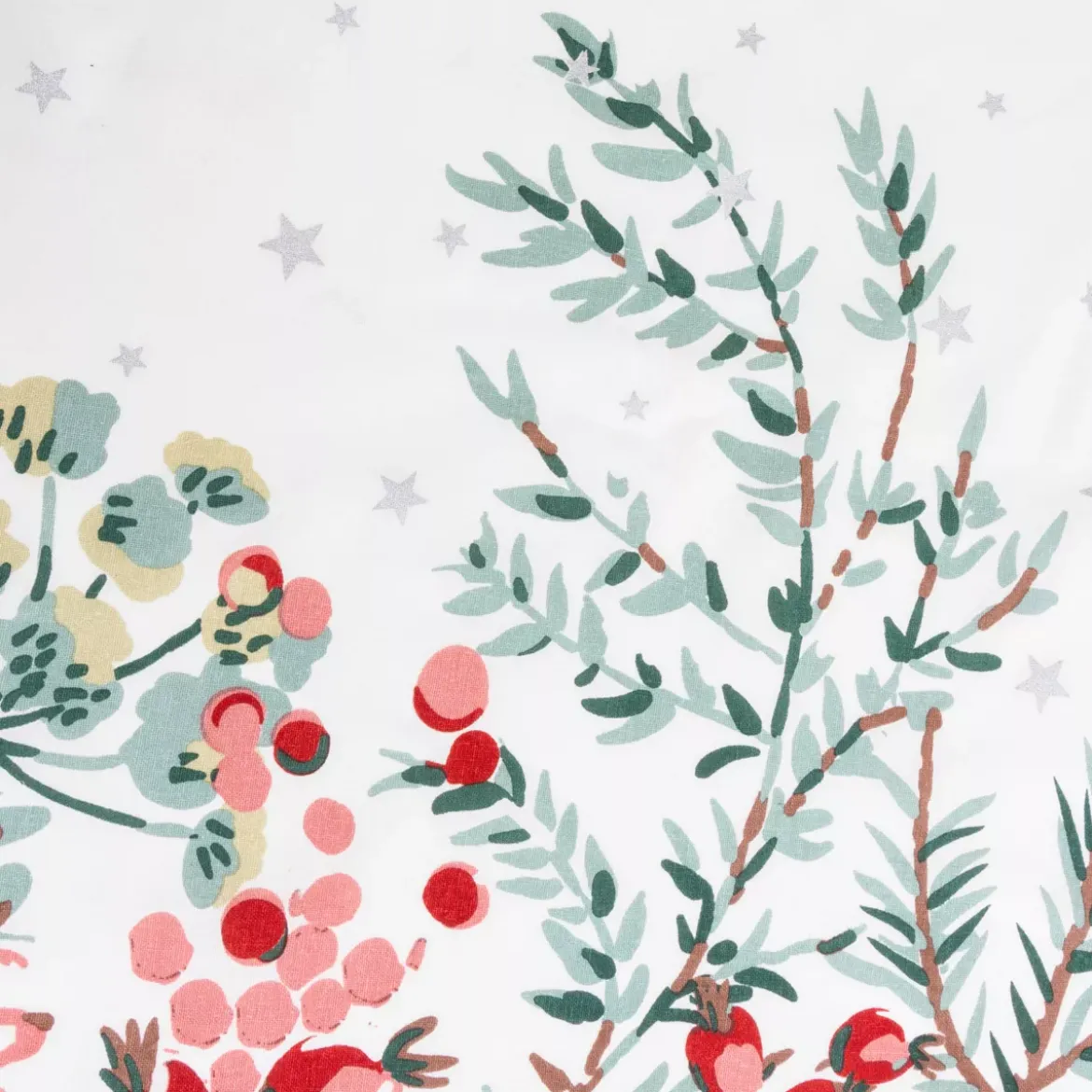 Tovaglia di Natale rettangolare (360 x 140 cm) Natale Natura Bianco