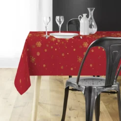 Tovaglia natalizia rettangolare (150 x 300 cm) Constellation Rosso