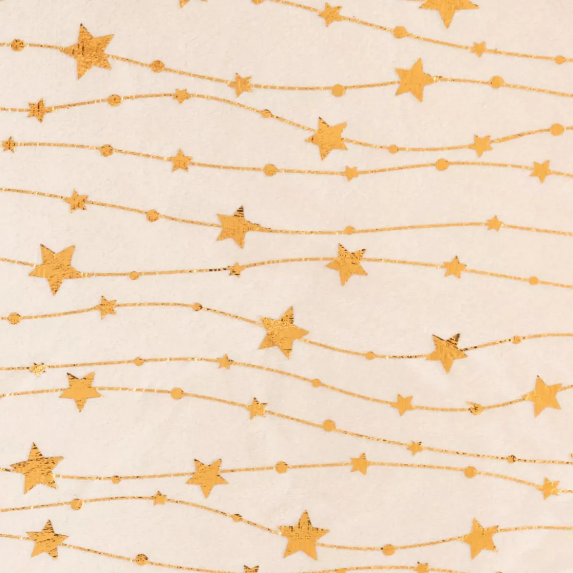 Tovaglia natalizia rettangolare (140 x 240 cm) Pioggia di stelle Avorio e oro