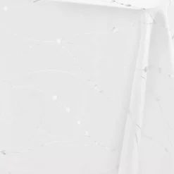 Tovaglia natalizia rettangolare (140 x 240 cm) Astrelia Bianco e argento