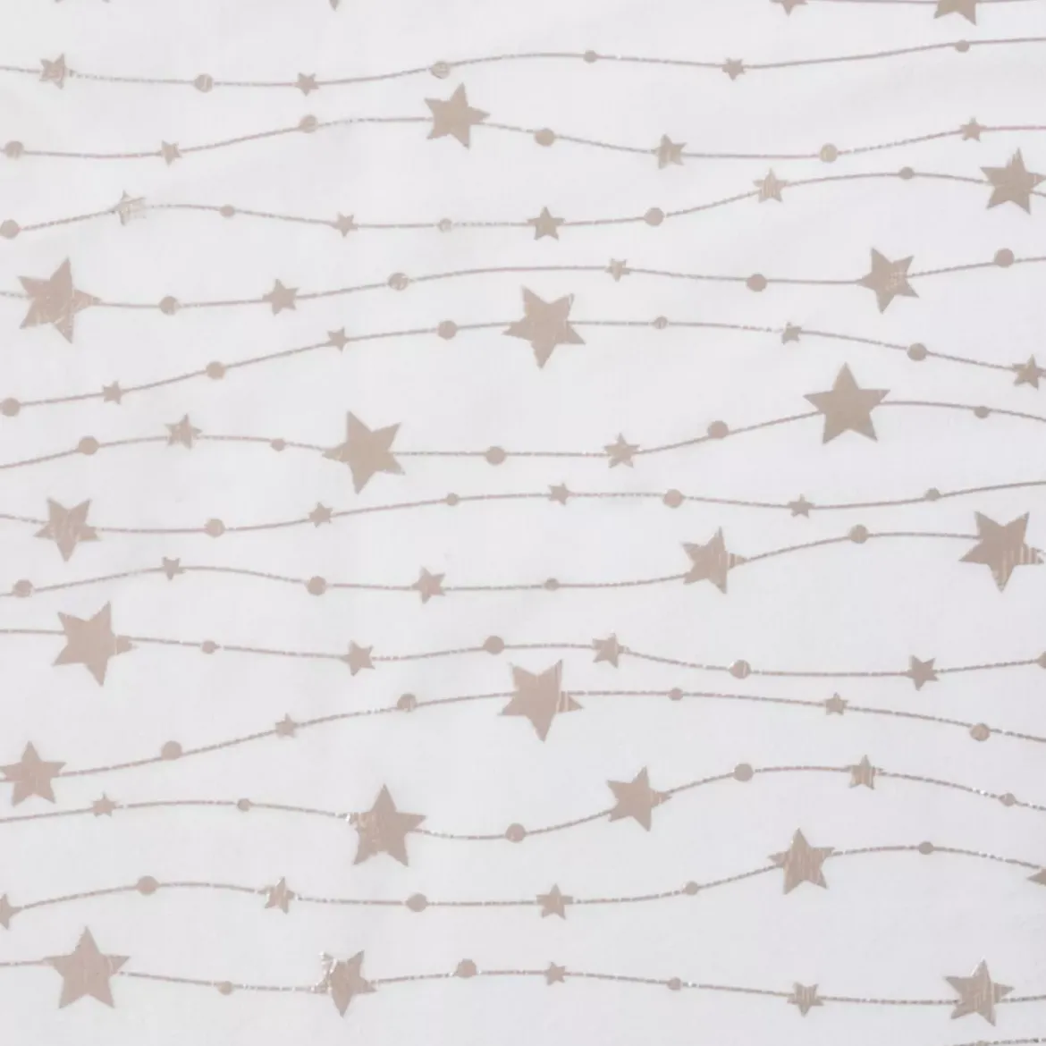 Tovaglia natalizia rettangolare (140 x 240 cm) Pioggia di stelle Bianca