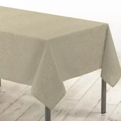 Tovaglia natalizia rettangolare (140 x 240 cm) Strass Oro