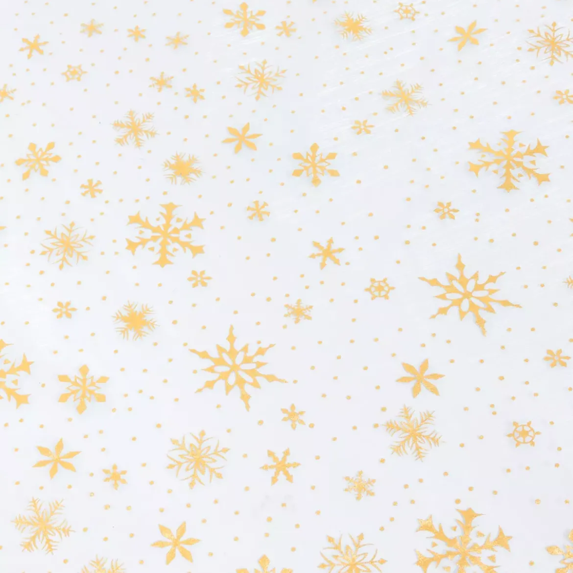 Tovaglia natalizia rettangolare (140 x 360 cm) Fiocco di neve Bianco