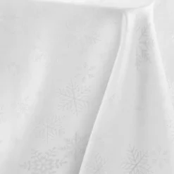 Tovaglia natalizia rettangolare (140 x 300 cm) Fiocco di neve Bianco