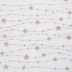 Tovaglia natalizia rettangolare (140 x 360 cm) Pioggia di stelle Bianca
