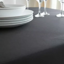 Tovaglia rettangolare antimacchia (140 x 250 cm) Elise Nera