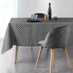 Tovaglia rettangolare antimacchia (L240 cm) Artchic Grigio antracite