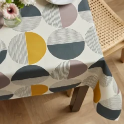 Tovaglia rettangolare cotone antimacchia (150 x 350 cm) Harlem Multicolore