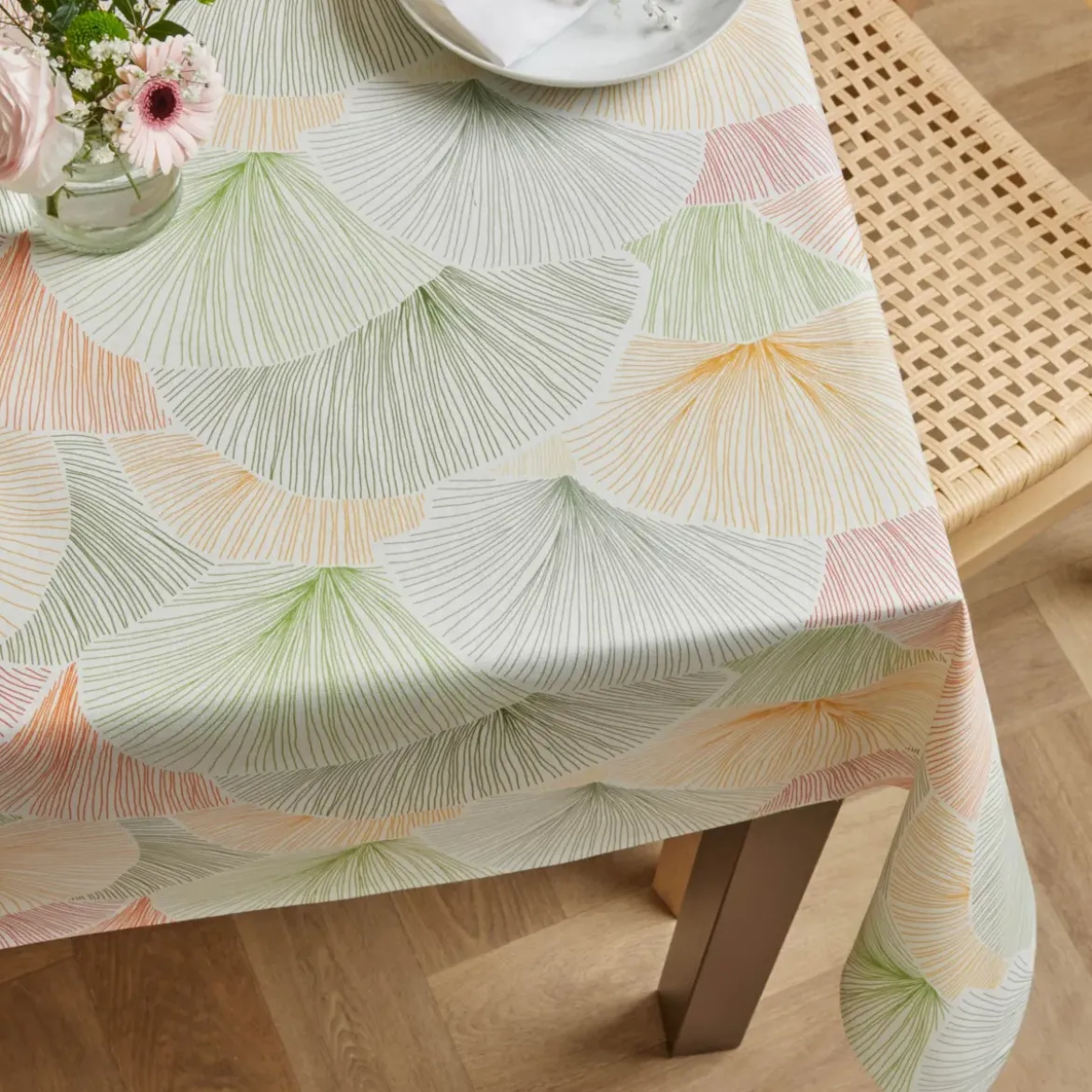 Tovaglia rettangolare cotone antimacchia (150 x 350 cm) Boston Multicolore