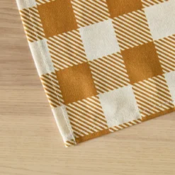 Tovaglia rettangolare cotone antimacchia (150 x 350 cm) Vichy Giallo senape