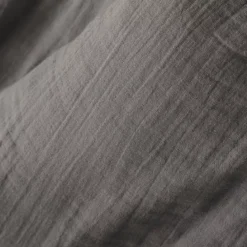 Tovaglia rettangolare garza di cotone (L350 cm) Gaïa Grigio granito