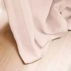 Tovaglia rettangolare garza di cotone (L250 cm) Gaïa Rosa cipria
