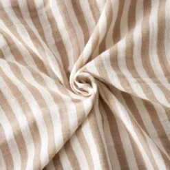 Tovaglia rettangolare in garza di cotone (150 x 350 cm) Gaïa a righe Corda