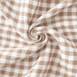 Tovaglia rettangolare in garza di cotone (150 x 350 cm) Gaïa vichy Corda